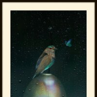 панно Отдохну  немножко  и  поймаю  мошку :: Е.М. ***