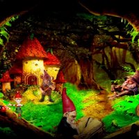 Малыш  в  поисках  друзей.  В гостях у гномов. №9 :: Е.М. ***