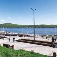 На набережной у Амура. :: Виктор Иванович Чернюк На набережной у Амура. :: Виктор Иванович Чернюк