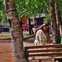 Июнь...Подруги у моего дома! :: Владимир Июнь...Подруги у моего дома! :: Владимир