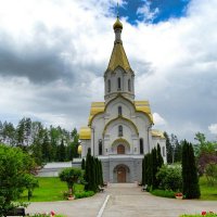 Храм в Катыни. :: Милешкин Владимир Алексеевич 