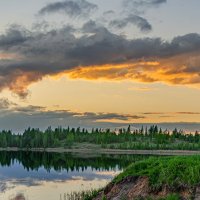 Закат на Усть-Брынкино :: Александр Филатов