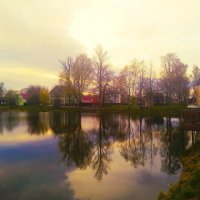 Весенний вечер на озере :: Сергей Кочнев