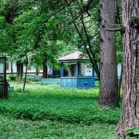 Двор санатория :: Анатолий Колосов