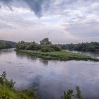 Клязьма,моросит дождь :: Сергей Цветков Клязьма,моросит дождь :: Сергей Цветков
