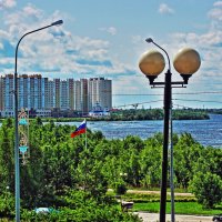 Гордый российский флаг реет над Юганской Обью! :: Владимир 