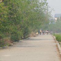 Ремонт набережной :: Екатерина Панова Ремонт набережной :: Екатерина Панова