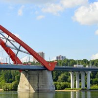Бугринский мост - на левый берег :: Татьяна Лютаева Бугринский мост - на левый берег :: Татьяна Лютаева