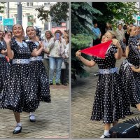 "Воронежские девчата" в Кольцовском сквере :: Татьяна Машошина