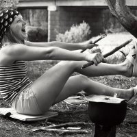 Заготовка дров в полевых условиях :: СЮ 