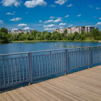 На городском озере :: Александр Синдерёв