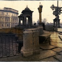 My magic Petersburg_01730 Старо-Калинкин мост. р.Фонтанка :: Станислав Лебединский