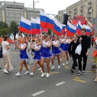 Гимнастки и флаги :: Александр Чеботарь Гимнастки и флаги :: Александр Чеботарь