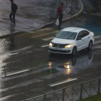 Вечер. Дождь вовсю... :: Юрий Куликов