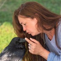 Кари Ликонски и ворон Карстен. :: Виктор Евстратов Кари Ликонски и ворон Карстен. :: Виктор Евстратов