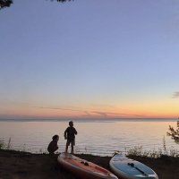 На берегу . Закат . :: Мила Бовкун На берегу . Закат . :: Мила Бовкун