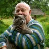 С котом Филей. :: Михаил Столяров