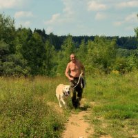 Случайная встреча по дороге к заброшенке. :: Татьяна Помогалова Случайная встреча по дороге к заброшенке. :: Татьяна Помогалова