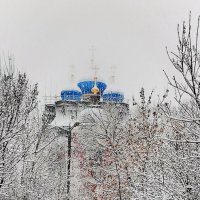 Дорога к Храму. Утро. Метель. :: Любимова Ольга 