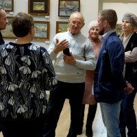 На юбилейной выставке Фирсова Е.В. в ГВЗ Брянска :: Евгений На юбилейной выставке Фирсова Е.В. в ГВЗ Брянска :: Евгений