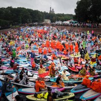 Несмотря на проливной дождь Фестиваль SUP Фонтанка состоялся :: Магомед .