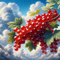 Красная смородина! До чего крупна! Кисленькая, вроде бы, но с сахаром вкусна! :: Freddy 97