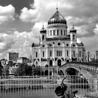 Москва. Храм Христа Спасителя. Ч/б фотография. :: Любимова Ольга 