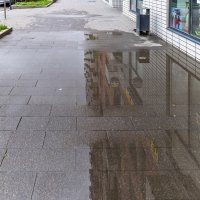 Лужи в городе :: Валерий Иванович