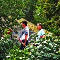 Двое в парке :: Юрий Гайворонскiий