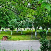 Алатырь. Городской парк летом. :: Пётр Чернега