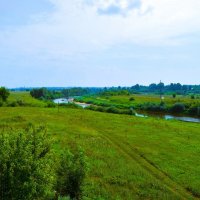 Алатырь. Излучина реки Алатырь в западных окрестностях города. :: Пётр Чернега