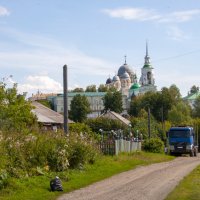 Вид на Свято-Николаевский монастырь с Ямской слободы :: Gen Вид на Свято-Николаевский монастырь с Ямской слободы :: Gen