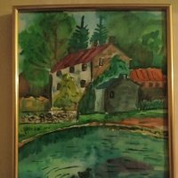 Картина:"Деревня". :: Светлана Калмыкова Калмыкова