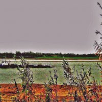 Сентябрь..Юганская Обь. Катер с аппарелью! :: Владимир 