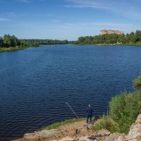 Пейзаж с рыбачком. :: Михаил "Skipper" Пейзаж с рыбачком. :: Михаил "Skipper"