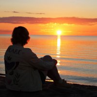 Закат на Белом озере :: Ирина Лесиканич