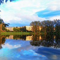 Вечер на пруду :: Сергей Кочнев