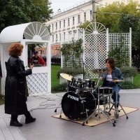 Мастерская музыки на Чистопрудном. :: Татьяна Помогалова Мастерская музыки на Чистопрудном. :: Татьяна Помогалова