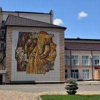 Мозаика на доме культуры :: Александр Мозаика на доме культуры :: Александр