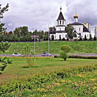 Июль...Вид из парка  на Храм Всех Святых! :: Владимир 