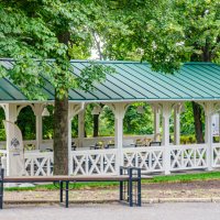 Шахматная беседка в Первомайском парке. город Курск :: Руслан Васьков