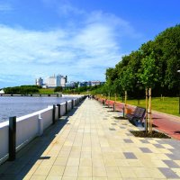 Чебоксары. Обновлённая Историческая набережная в начале лета. :: Пётр Чернега