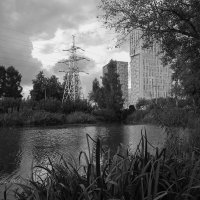 Городской пейзаж в монохроме :: Александр Синдерёв