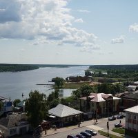 Вид на Волгу с колокольни Успенского собора :: Сергей Беляев Вид на Волгу с колокольни Успенского собора :: Сергей Беляев