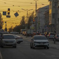 закат в городе :: Ирина Милонова