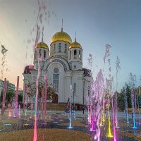 Контактный фонтан с подсветкой :: Игорь Сарапулов