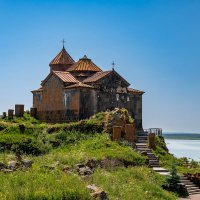 Монастырь Айраванк на озере Севан в Армении. :: Дина Евсеева