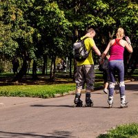 Последний день лета - самое время учиться кататься на роликах ! ) :: Анатолий Колосов