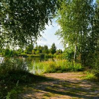 Клёвое место на озере (репортаж из поездок по области). :: Милешкин Владимир Алексеевич 