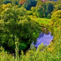 Осенний пейзаж - излучина речки Истра :: Светлана 